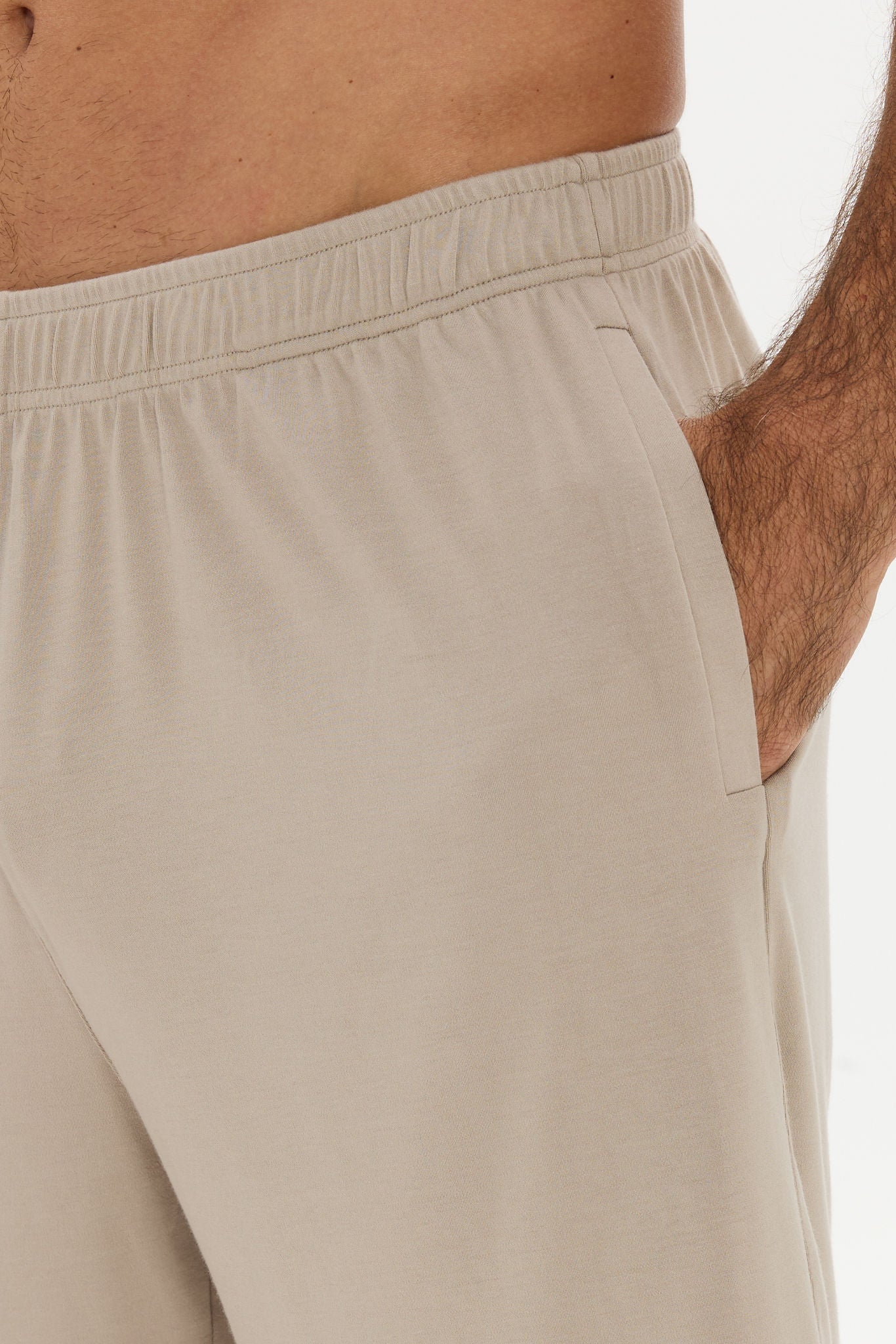 Mens Lounge Shorts Taupe