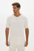 AOCO La Palma V-neck T Shirt - Cream