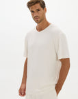 La Palma V-neck T Shirt - Cream