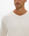 La Palma V-neck T Shirt - Cream