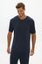 AOCO La Palma V-neck T Shirt - Midnight Navy 