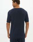 La Palma V-neck T Shirt - Midnight Navy