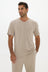 AOCO La Palma V-neck T Shirt - Taupe