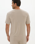 V-neck T-shirt Cream