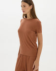 Lounge Crew Neck Tshirt Brown