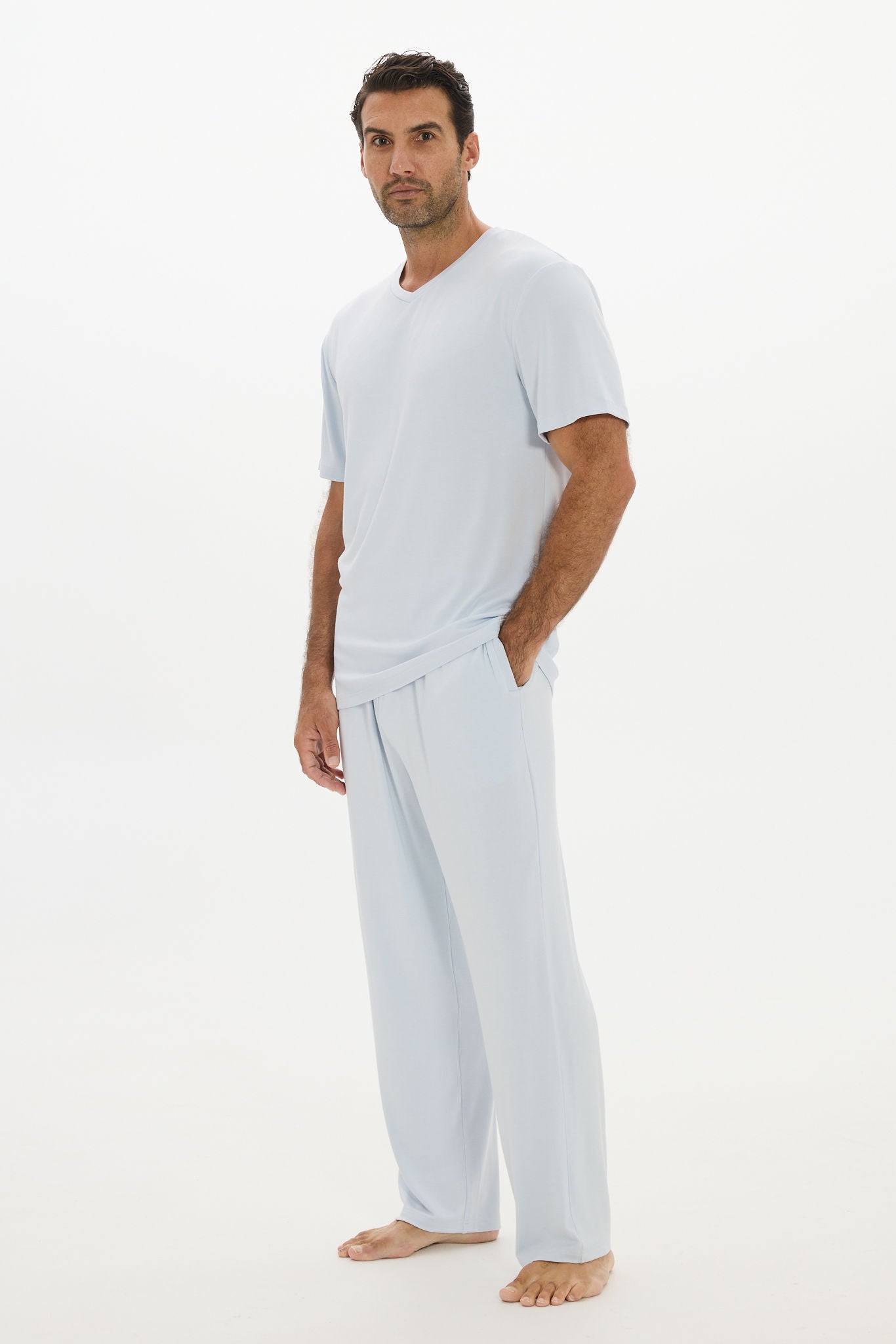 Mens Lounge Pants Baby Blue 