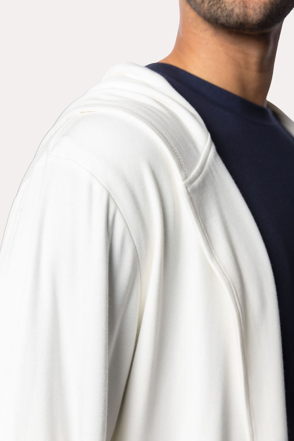 Mens Cream Lounge hoodie