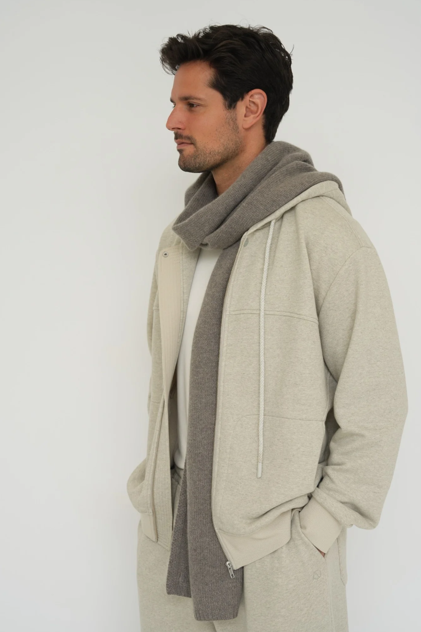 Stay warm with the Cashmere Wool Blend Scarf from AOCO. Crafted from ultra-soft fibers, this elegant accessory is an essential cold weather staple.