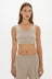 AOCO La Palma Cropped Tank Top - Taupe