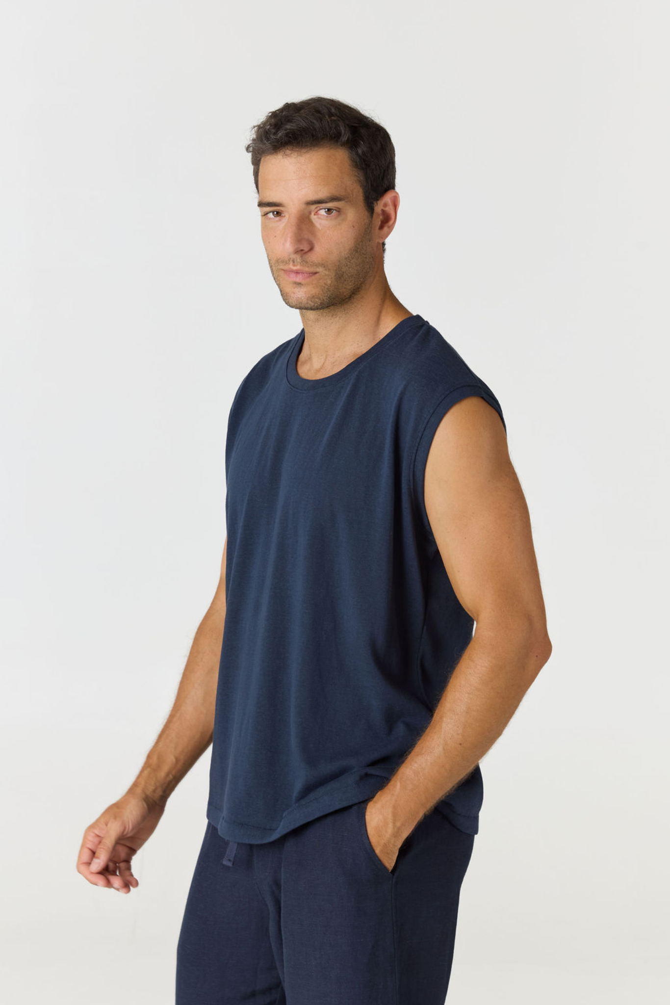 Paros Linen Tank