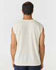 Discover the chic Paros Linen Jersey Tank Vest by AOCO. Crafted from a soft, lightweight linen blend, this sleeveless top delivers ultimate warm weather comfort.