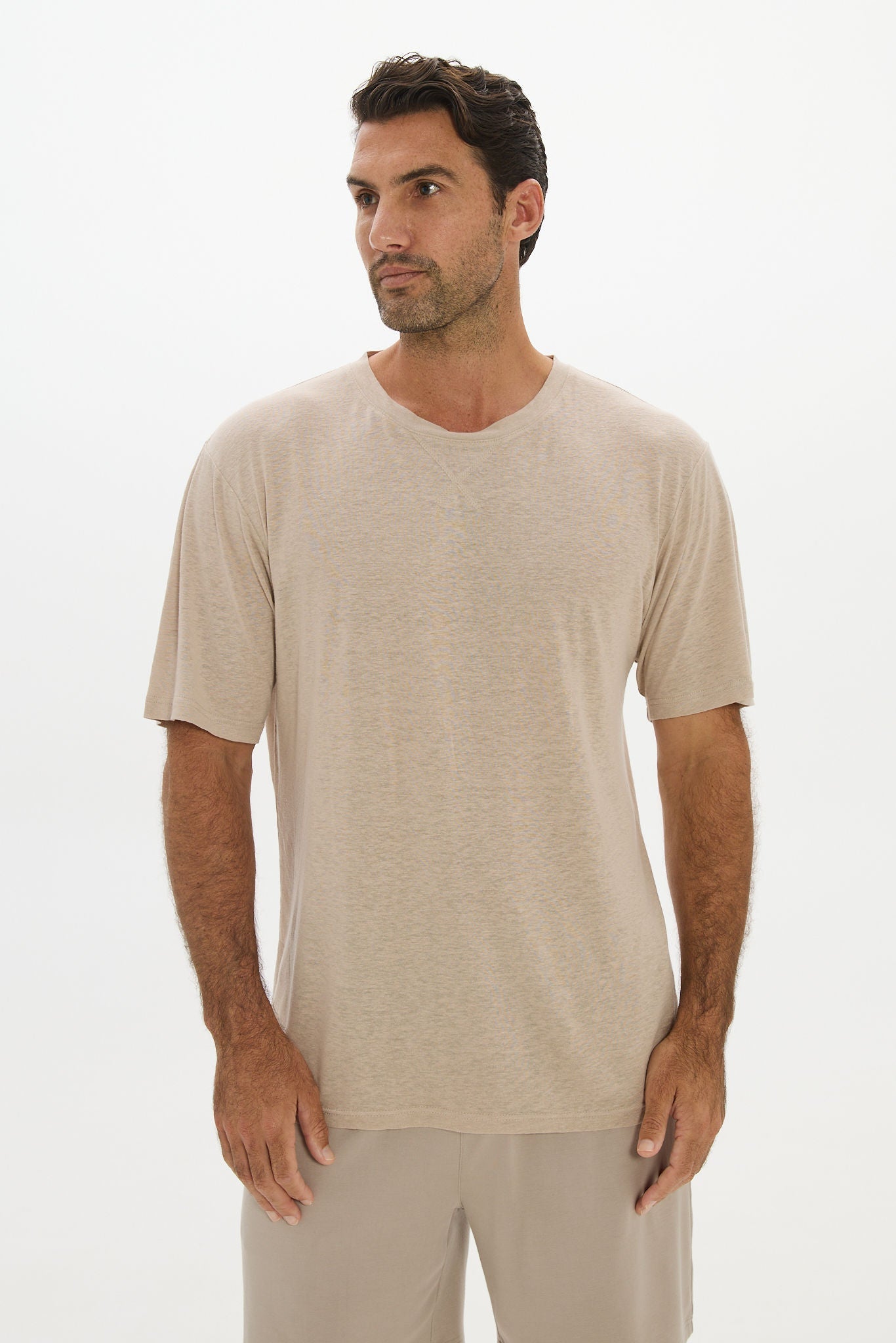 Jersey T-shirt Taupe