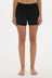 AOCO Soft Rib Boyfriend Shorts - Black