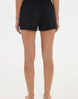 Soft Rib Shorts Black