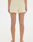 Soft Rib Shorts Yellow