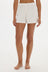 AOCO Soft Rib Boyfriend Shorts - Cream