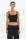soft rib cropped cami Black