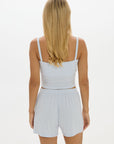 soft rib cropped cami baby blue