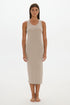 Taupe Soft Rib Tank Dress 