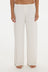 soft rib cream pants 