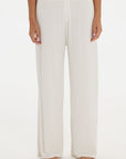soft rib cream pants 