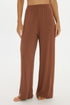 soft rib brown pants 