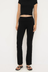 Soft organic cotton fold over leggings in black with a comfortable fold over waistband.