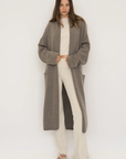Soft organic cotton fold over leggings in cream with a comfortable fold over waistband.