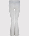 Soft organic cotton fold over leggings in grey with a comfortable fold over waistband.
