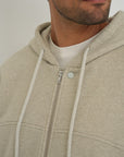 Organic Cotton Zip-Up Hoodie - Grey Oat Marle